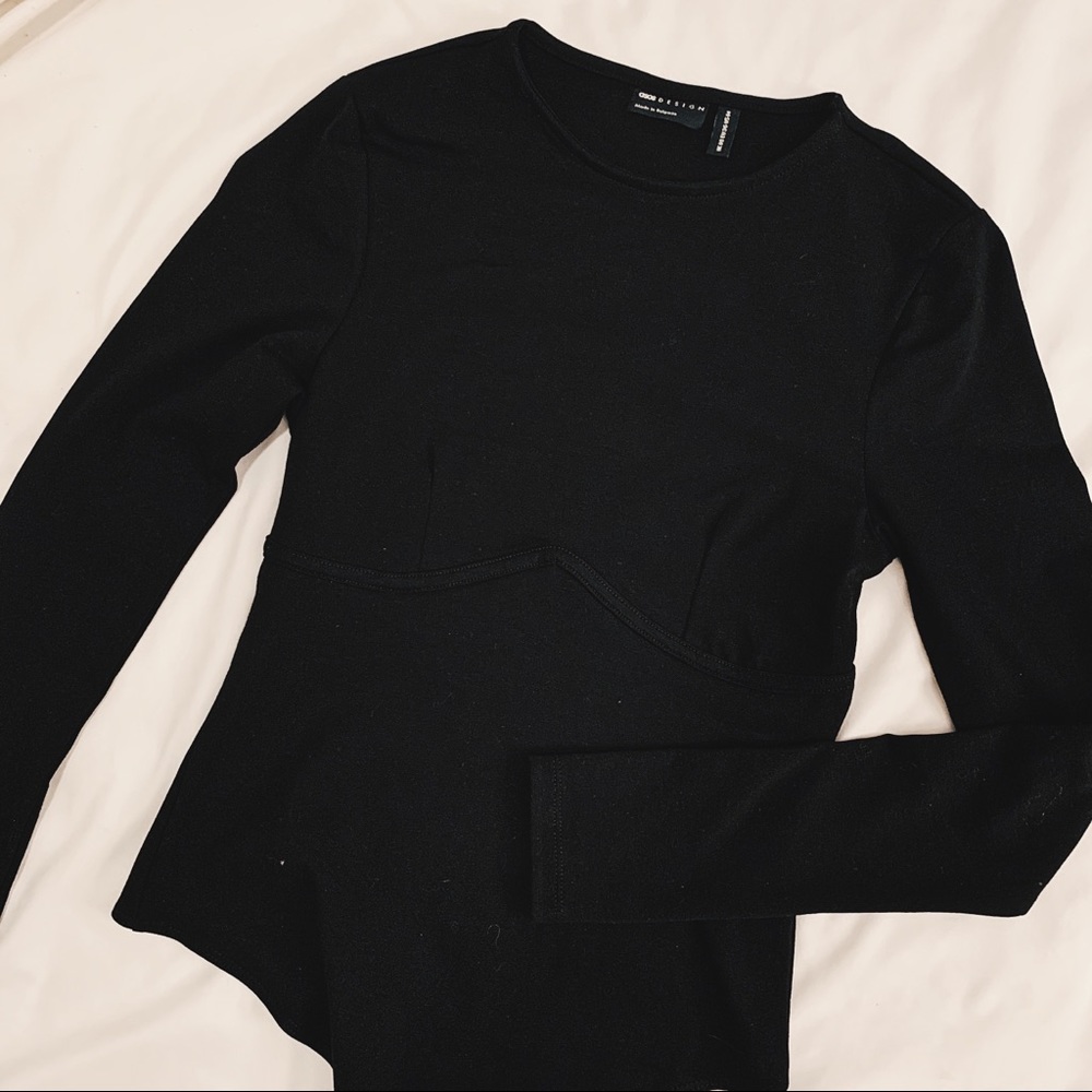 ASOS Black Long Sleeve Bodysuit